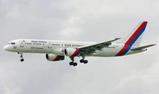 Boeing 757-200M B-757 Royal Nepal Airlines Desk Wood Airplane Model Large 1/100