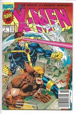 X-Men # 1 / Wolverine Cyclops Newsstand Edition / Jim Lee / Chris