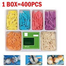 400Pcs Dental Disposable Wooden Wedges Interdental Restoration Fixing Wedge