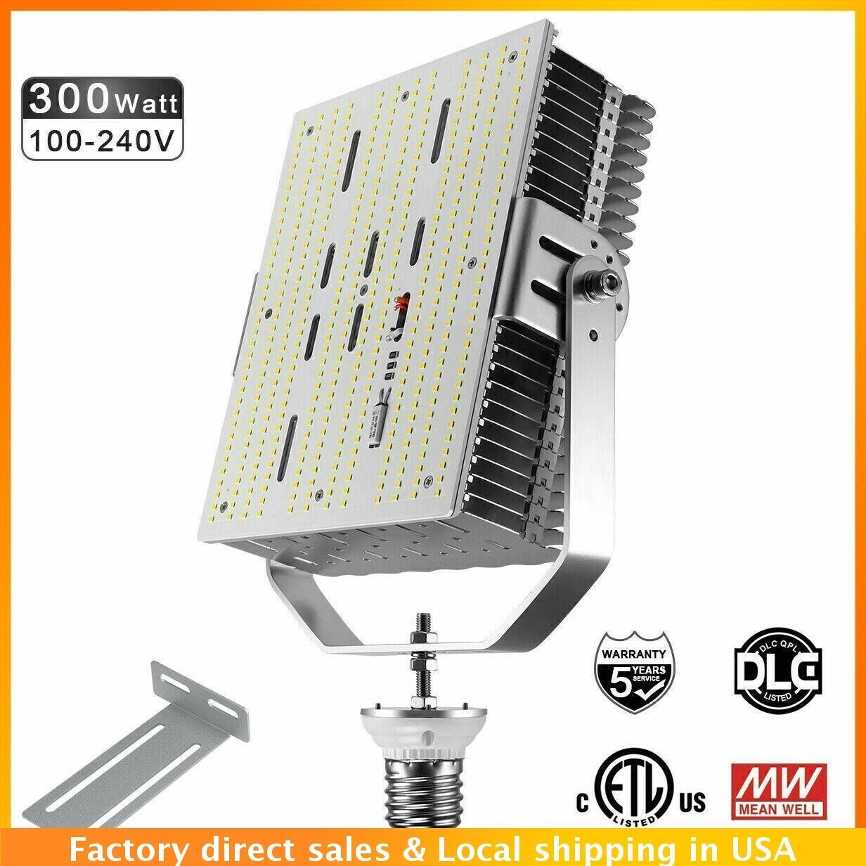 300W LED Retrofit Kit For Stadium Square Parking Lot Street Area Shoebox Light