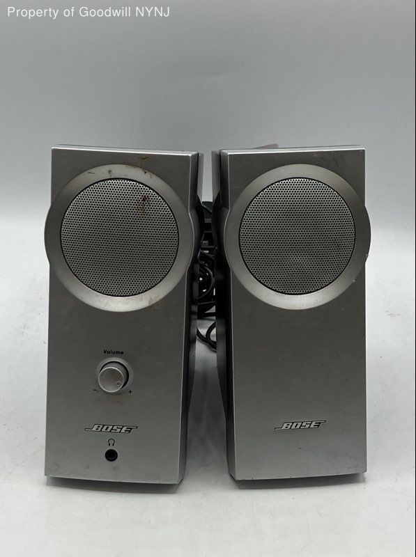 Vintage Bose Multimedia Computer Speaker System Silver Face Tested