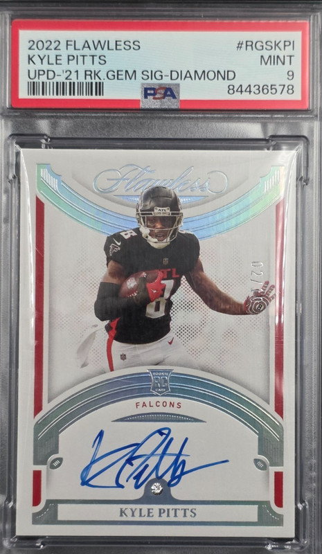 2021 Kyle Pitts Flawless Diamond Auto /10 #RGS-KPI PSA 9 RC - POP 2 NONE HIGHER