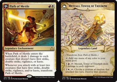 MTG Path of Mettle // Metzali, Tower of Triumph - Foil, Rivals of Ixalan, Lightl