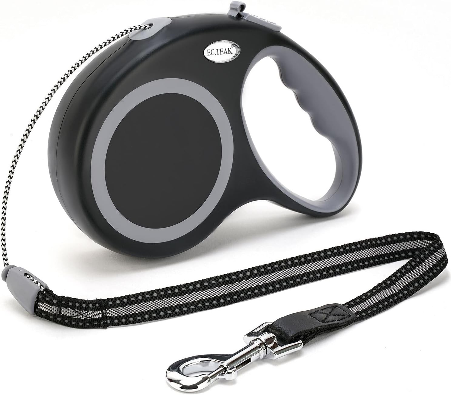 Retractable Dog Leash, 30 FT Walking Leash for 30 (30-77 lbs), Black 