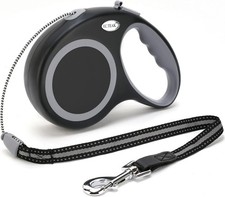 Retractable Dog Leash, 30 FT Walking Leash for 30 30-77 lbs , Black