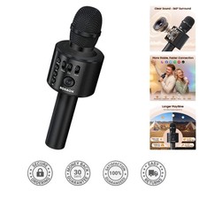 3-in-1 Wireless Bluetooth Karaoke Microphone  Speaker for Every Celebration
