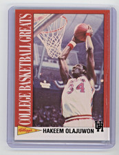 1991-92 Kellogg's College Basketball Greats - Hakeem Olajuwon #11