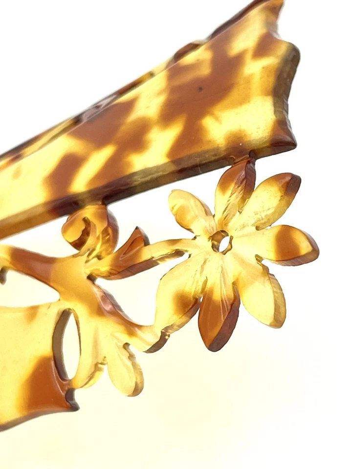 Celluloid Faux Tortoiseshell Hair Comb, 1890 - 1910.  Excellent Condition - Image 4 of 4