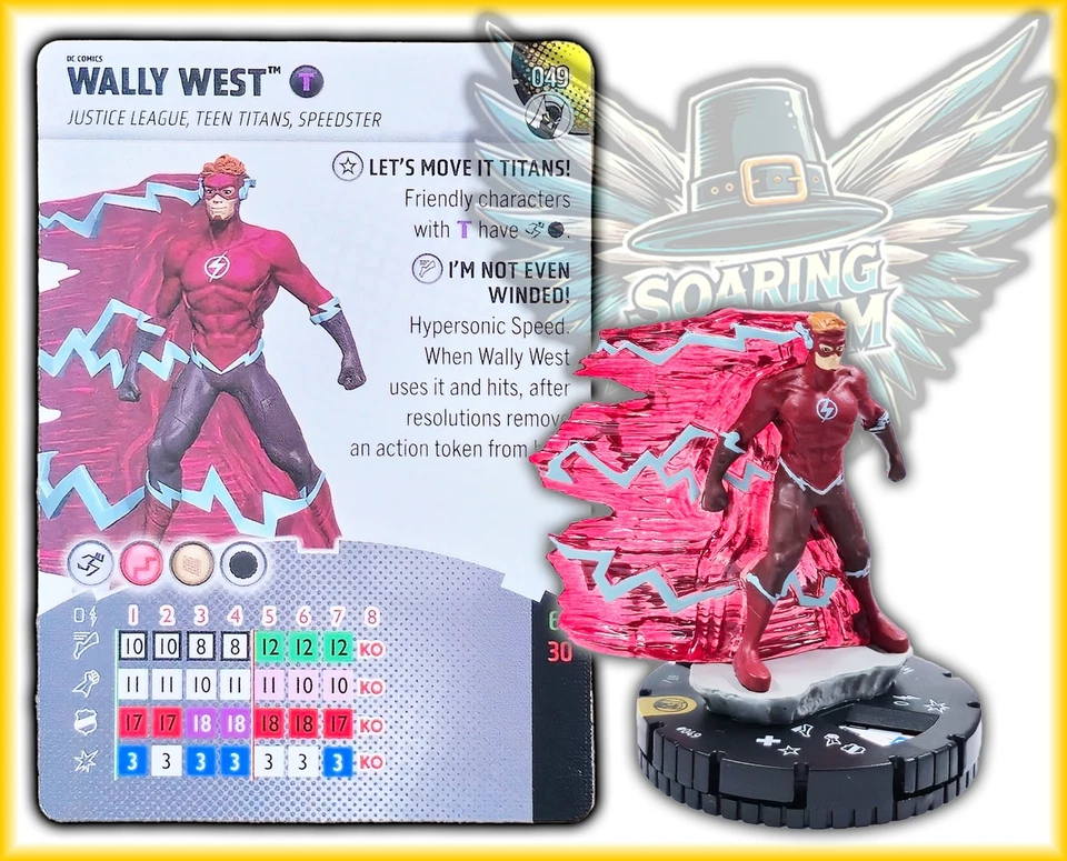 DC Heroclix WALLY WEST - 049 - SUPER RARE Fight For Gotham City Set - Image 1 of 1