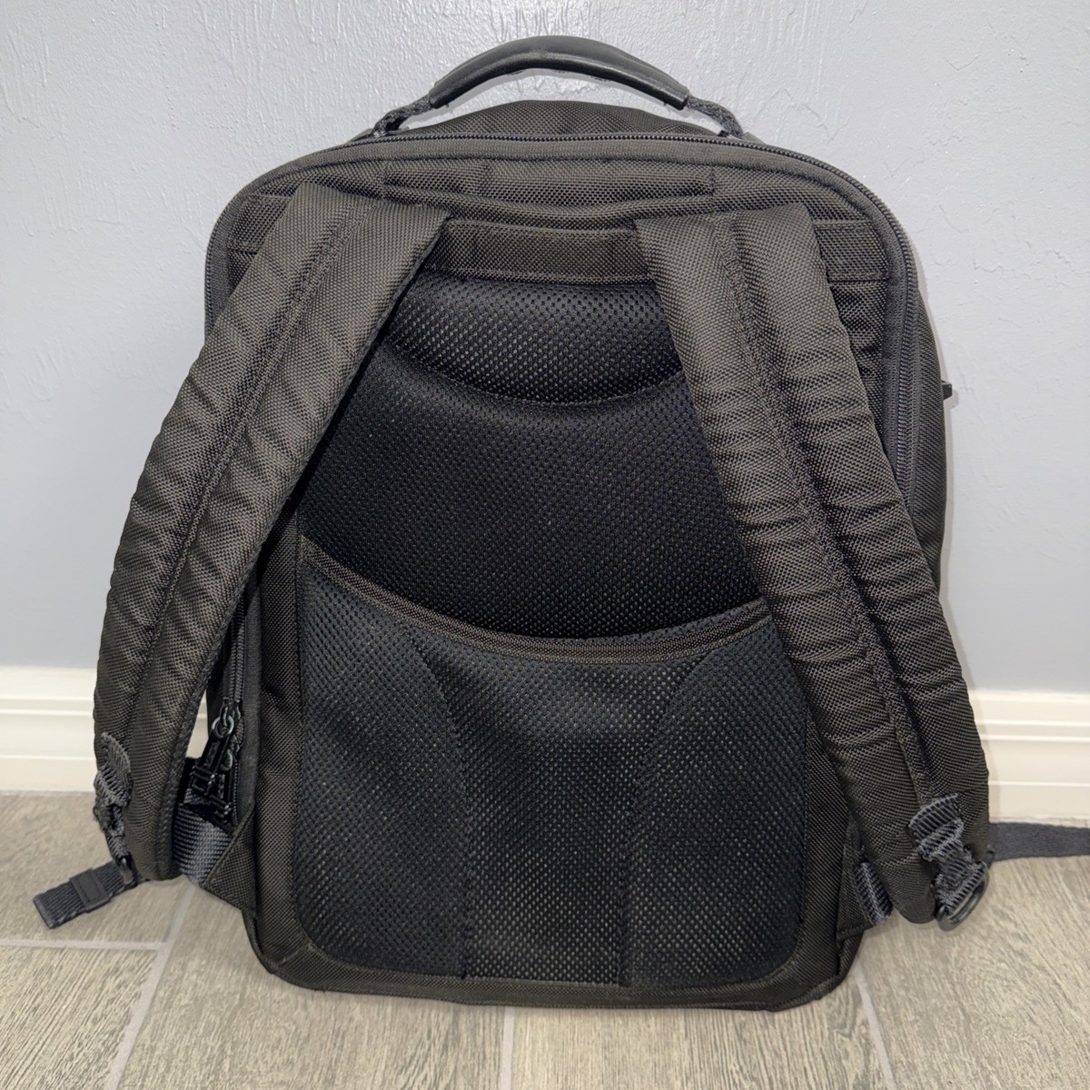 Tumi Alpha Bravo Davis Backpack Laptop Carry Bag Nylon Leather