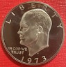 1973 S Eisenhower Dollar Gem DCam Proof Ike Clad San Francisco Eisenhower
