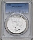 1922 Peace Dollar PCGS MS63 Silver $1 BU Brilliant Uncirculated Nice Coin