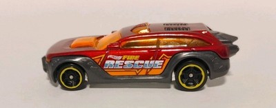 2012 Mattel Hot Wheels HW Pursuit Red Fire Rescue Robo Beasts Diecast toy car
