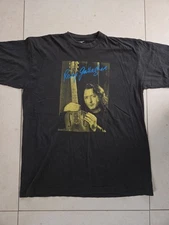 Vintage 1990s Rory Gallagher On Tour T-shirt Black XXL Screen Stars