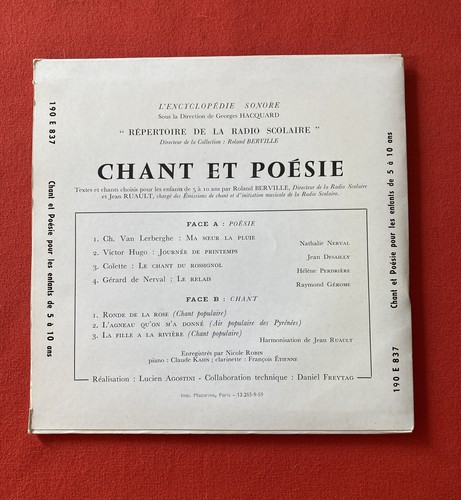 Enciclopedia Sonora Canto Poesia 190E837 VG++ Vinile 33T - Picture 4 of 4
