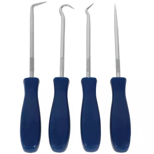 4pc Mini Pick and Hook set O ring Seal Gasket Remover Puller Extractor Hand Tool