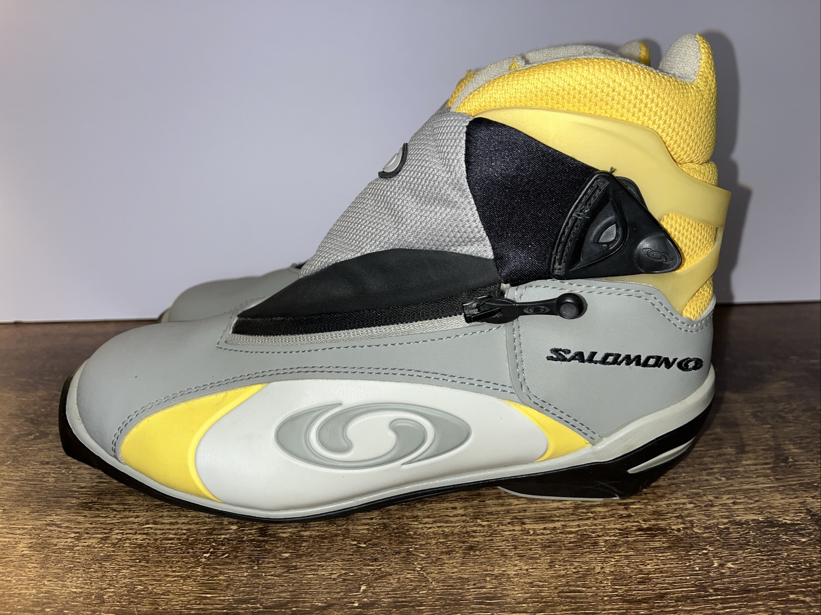 Scarponi da sci di fondo Salomon Vitane WMN 8 grigio giallo nordico SNS Profil