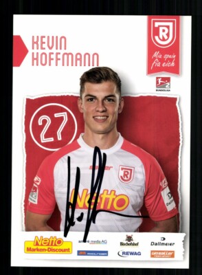 Kevin Hoffmann Autogrammkarte Jahn Regensburg 2017-18 Original Signiert