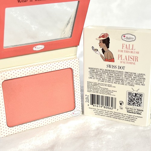 The Balm INSTAIN Long Wearing Staining Powder Blush SWISS DOT - Coral Pink - Picture 2 of 3