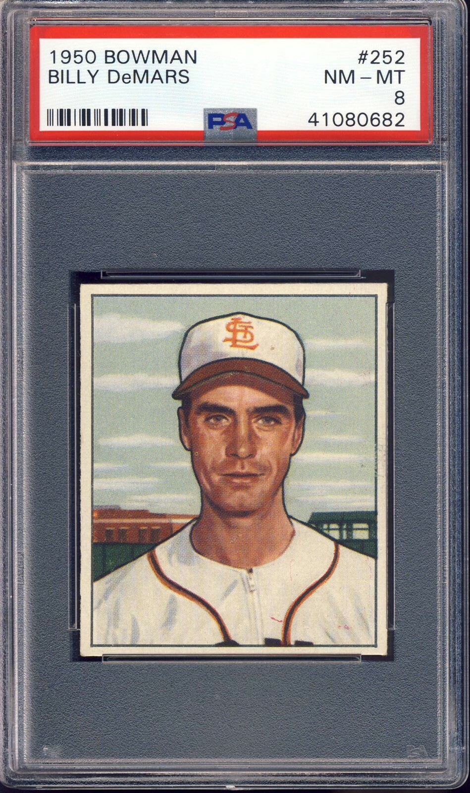 1950 Bowman Baseball #252 Billy Demars PSA 8