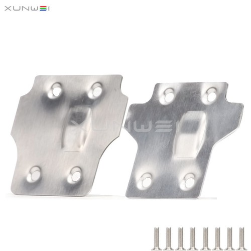 Front+Rear Stainless Steel Skid plate Chassis Armor for 1/8 RC ARRMA 6S Kraton - Picture 7 of 9