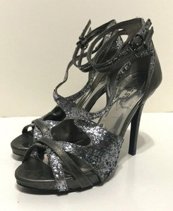 guess black sandal heels