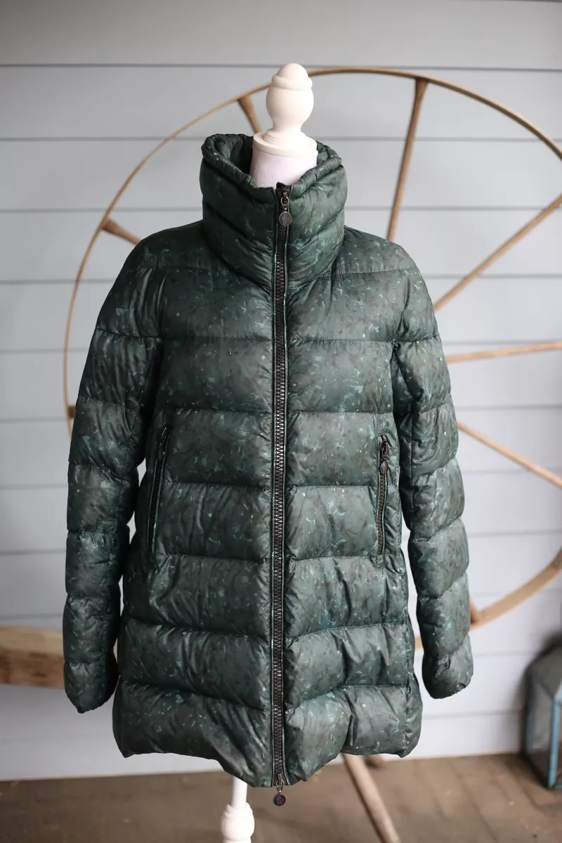 NWOT Moncler Elevee BlackGreen Check Down Puffer Jacket Size 2 Medium 1 650