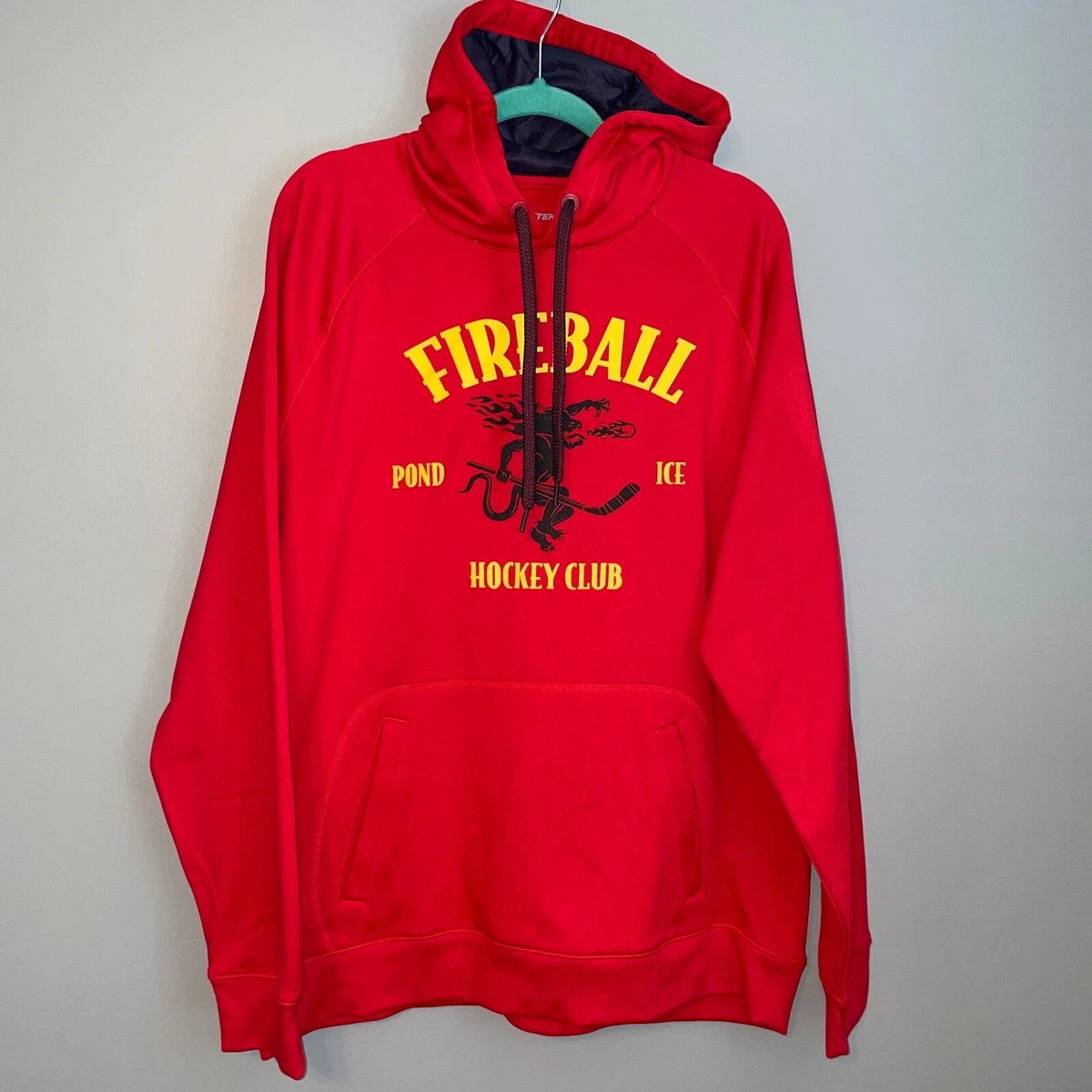 EUC Fireball Whiskey Hockey Club Sport Tek Red Hoodie Sweatshirt