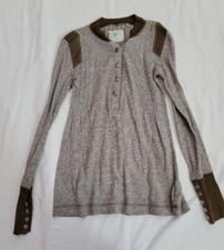 Free People Women Brown Casual Dress Tunic XS