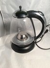 Capresso H2O Plus Glass Water Kettle Chrome 6 cup 48 oz No. 259