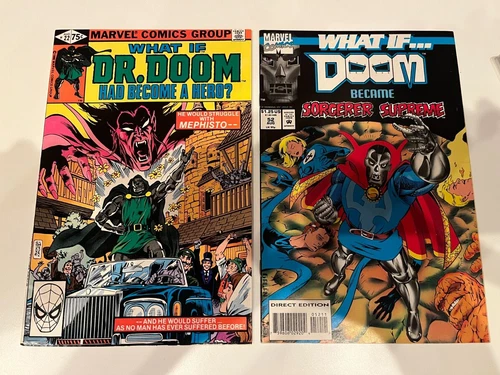 What If? DOOM ! Vol 1 #22 & Vol. 2 #52 Become a Hero, Sorcerer Supreme MCU RDJ