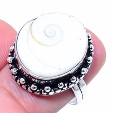 Anello gioiello in argento sterling 925 regalo antico fatto a mano con pietra...