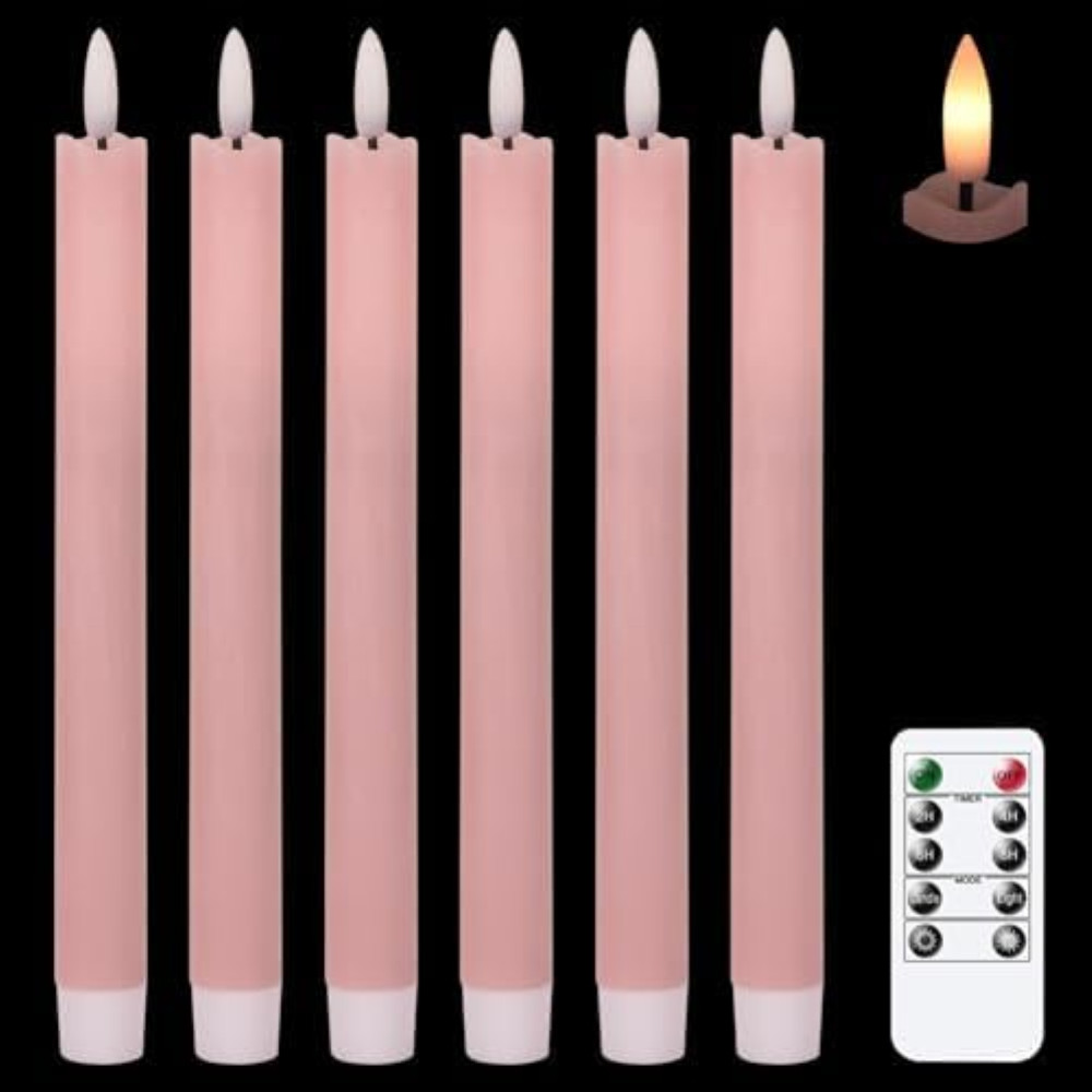 Candele LED Eldnacele per Meditazione e Spa - Vera Cera con Timer - 1