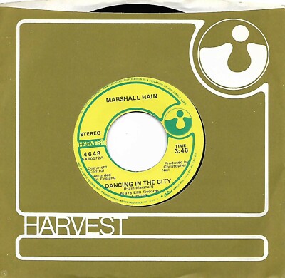 Marshall Hain, Dancing In The City/Take My Number 45 VG+ 1978 Harvest