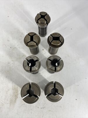 LOT OF 7 Brown & Sharpe No. 11 Assorted Collet Circle Square Rectangle Hexagon  
