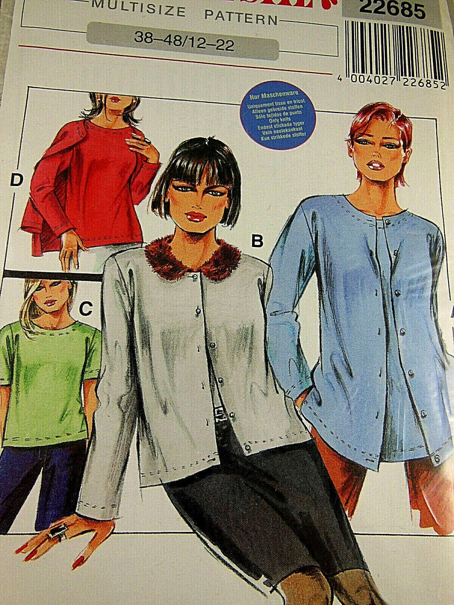 Neue Mode Stil German pattern M22685 Sweaters Sealed New sz 12 14