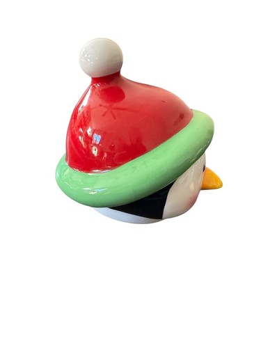 Home Penguin Cookie Jar Lid Only Christmas Top Only - Picture 2 of 7