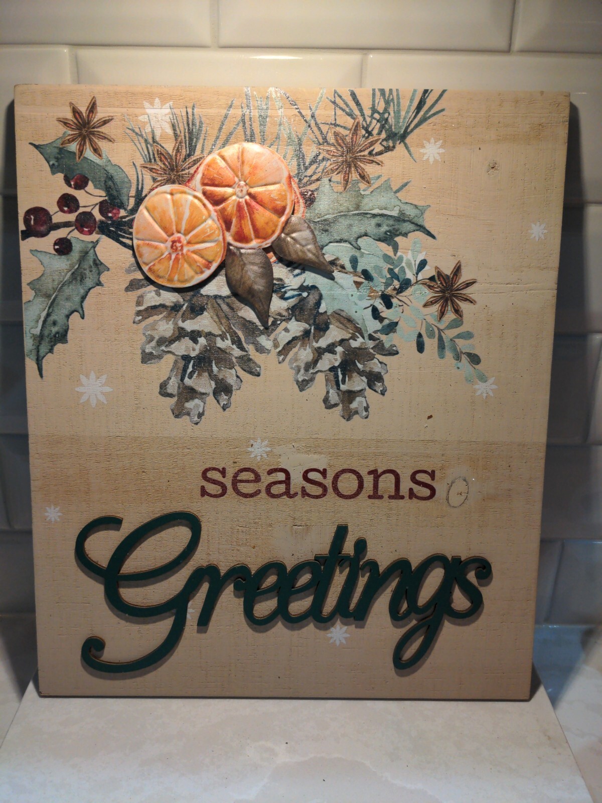 Ashland Seasons Greeting 3D Wall Plaque for sale online eBay