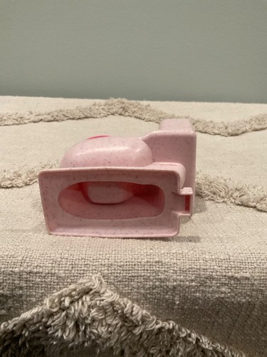 1992 Barbie Doll Dream House Bathroom Toilet Replacement Pink Speckled - Picture 4 of 7