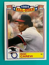 1985 Topps Glossy All-Star #13 Rod Carew - California Angels