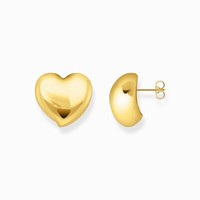 Thomas Sabo Ohrstecker Herzform 925 Sterlingsilber Vergoldet Paar H2302-413-39