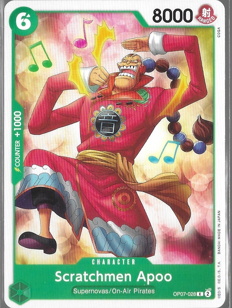 One Piece OP07-028 Scratchmen Apoo English - 500 Years In The Future English