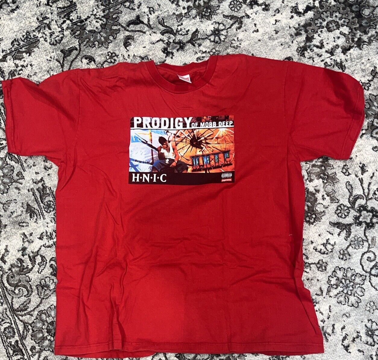 Supreme Prodigy HNIC Red T-Shirt Mens Large Authentic Mobb Deep Great Condition