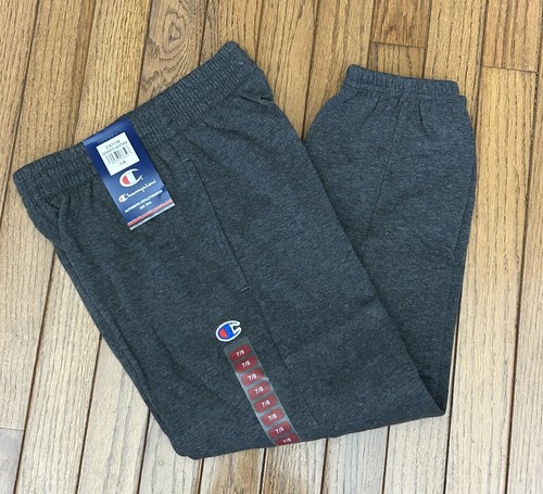 New Champion Boys Jogger Track Pants Pockets Elastic Waist Sz 7 - 8 SMALL (Q1) - Picture 2 of 5