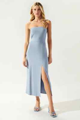 Sugarlips Rhys Jersey Knit Tube Midi Dress Baby Blue L | eBay Sugarlips Rhys Jersey Knit Tube Midi Dress Baby Blue L | eBay