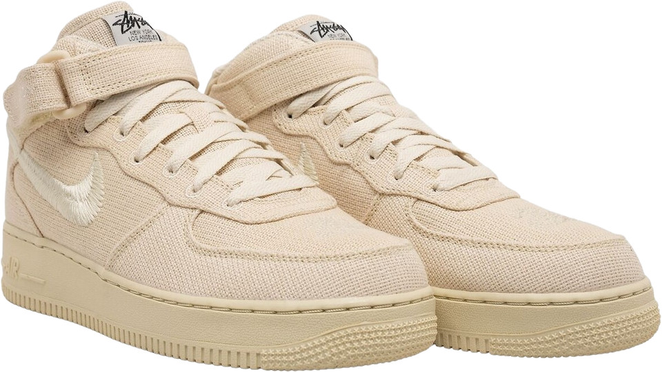 Nike Stussy x Air Force 1 Mid Fossil for Sale | Authenticity