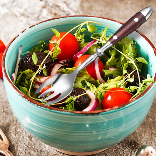4 Stück Salatgabeln Metall-Göffel Edelstahl Besteck Dessert-Göffel Abendessen - Bild 5 von 11