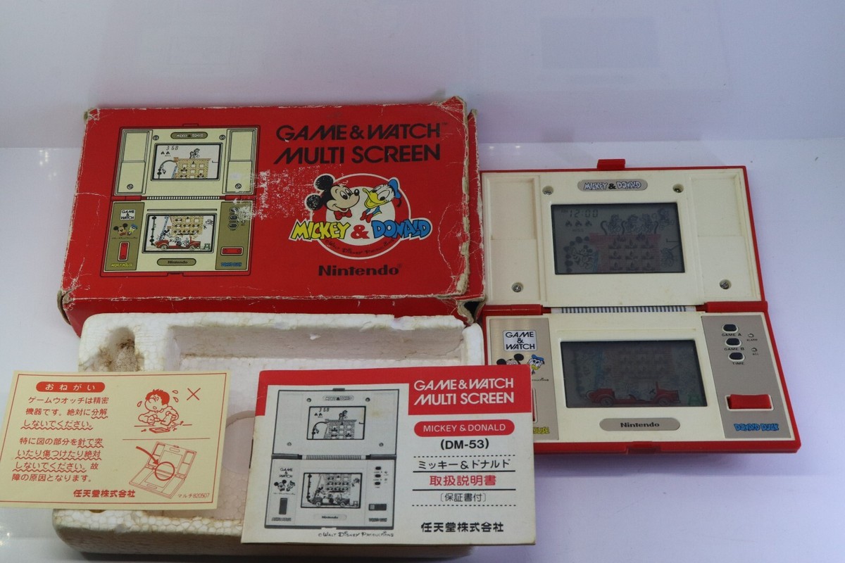 ミッキー&ドナルド　 ゲームウォッチ 任天堂　DM-53 ディズニー Nintendo Game & Watch MS Mickey & Donald DM-53 Made in Japan