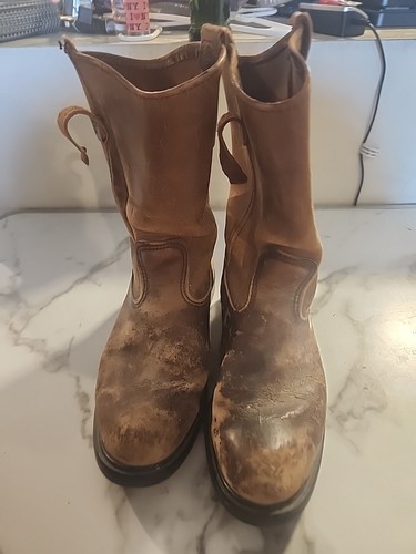 Vintage Red Wing Boots 1105 Mens Size 9 2E Leather Western Cowboy Boots As Is - Picture 8 of 13