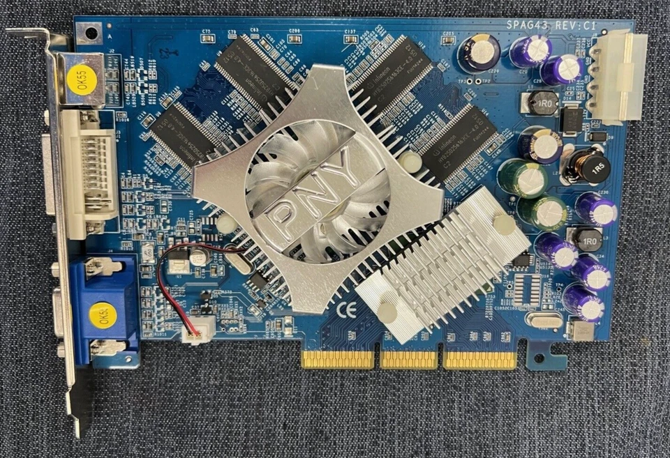 PNY VCG6625AWB AGP VERTO GE FORCE 6600 GRAPHICS CARD - Image 2 of 4